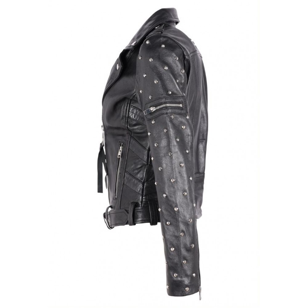 Geaca de Piele Dama Gipsy Neagra G2WTaly SF LAROXV geci de piele - readytowear.ro