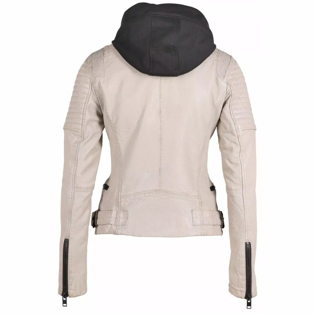 Geaca de Piele Dama Gipsy Alb Murdar G2WTaryn SF LASHV Geaca de Piele Dama Gipsy Alb Murdar G2WTaryn SF LASHV - readytowear.ro