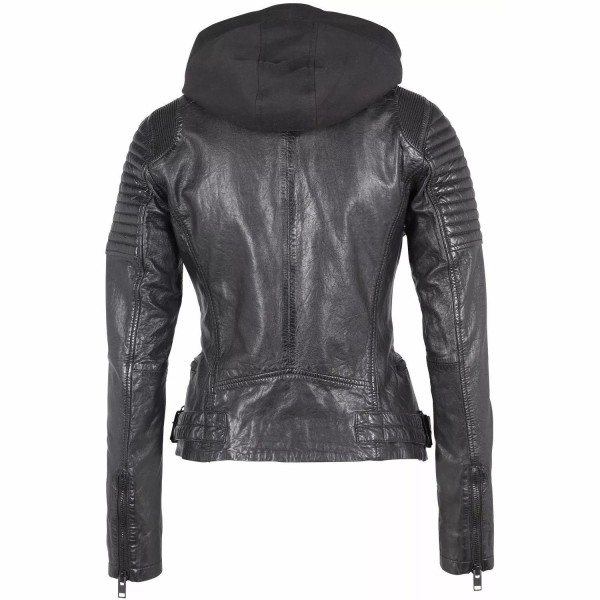 Geaca de Piele Dama Gipsy Neagra G2WTaryn SF LASHV – IMBRACAMINTE — fotografia 2