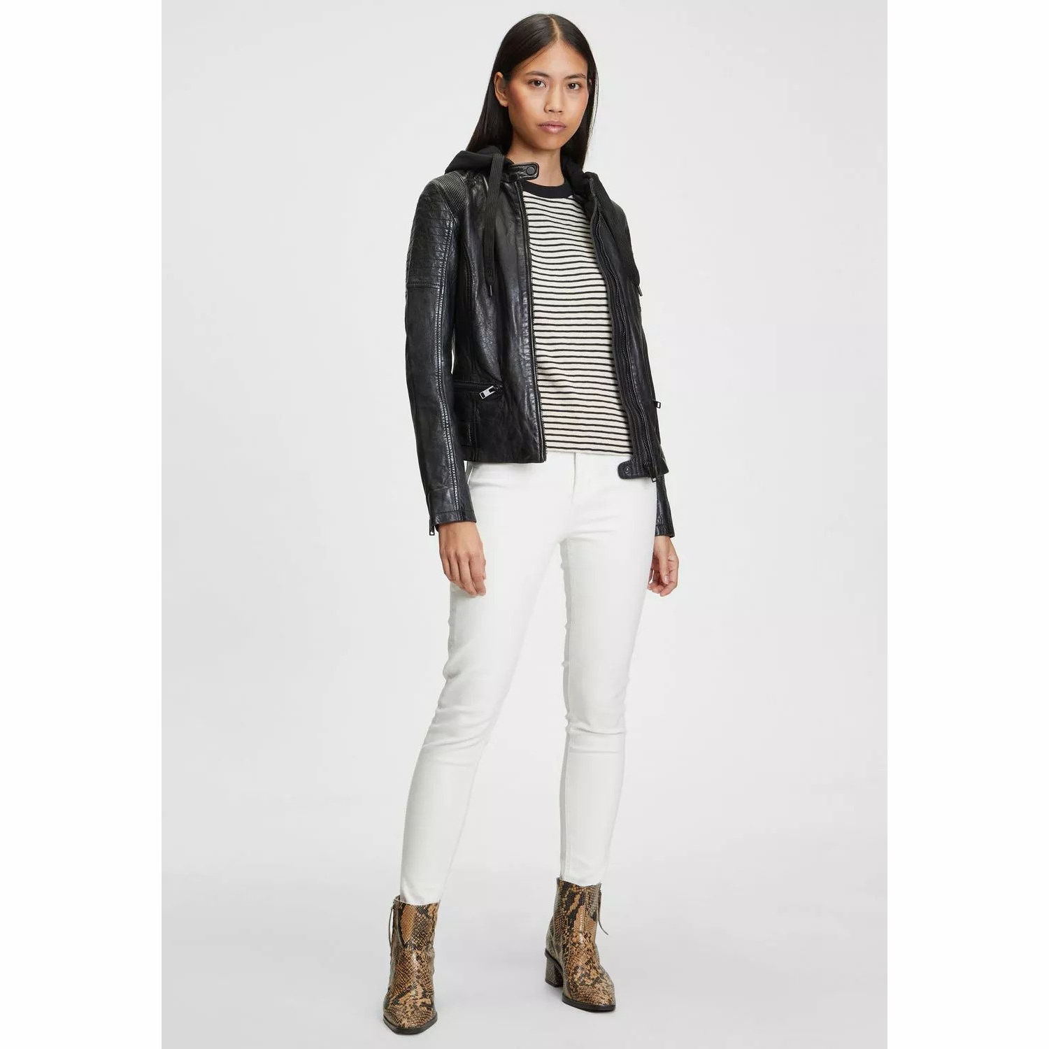 Geaca de Piele Dama Gipsy Neagra G2WTaryn SF LASHV – IMBRACAMINTE