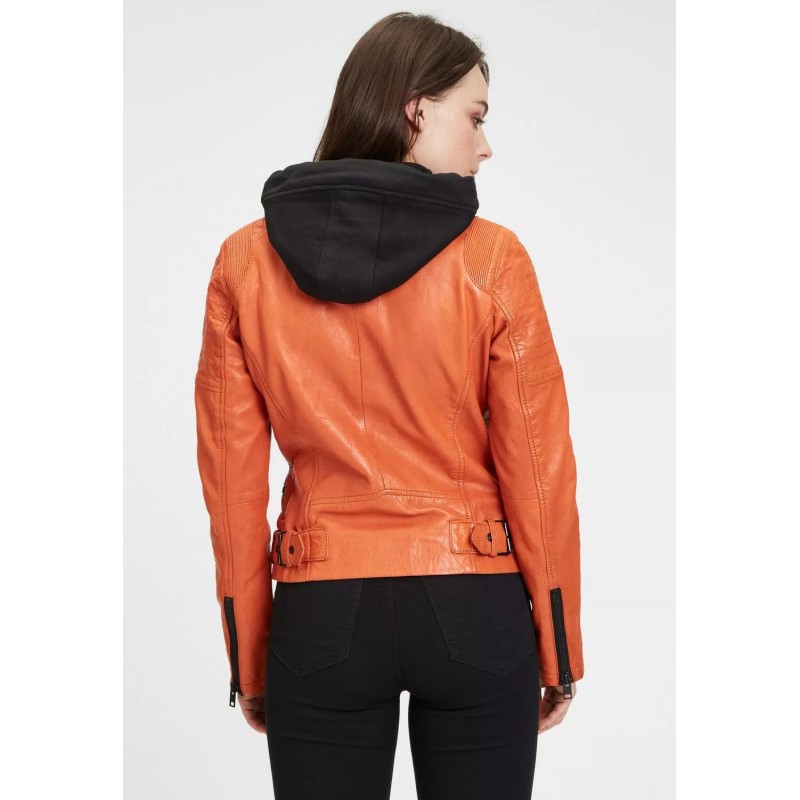 Geaca de Piele Dama Gipsy Portocalie G2WTaryn SF LASHV – IMBRACAMINTE