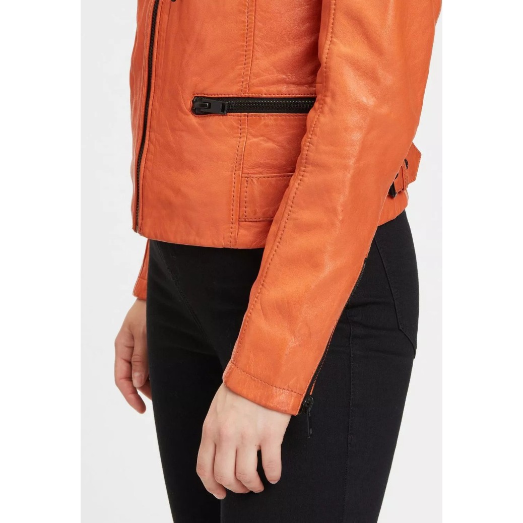 Geaca de Piele Dama Gipsy Portocalie G2WTaryn SF LASHV – IMBRACAMINTE