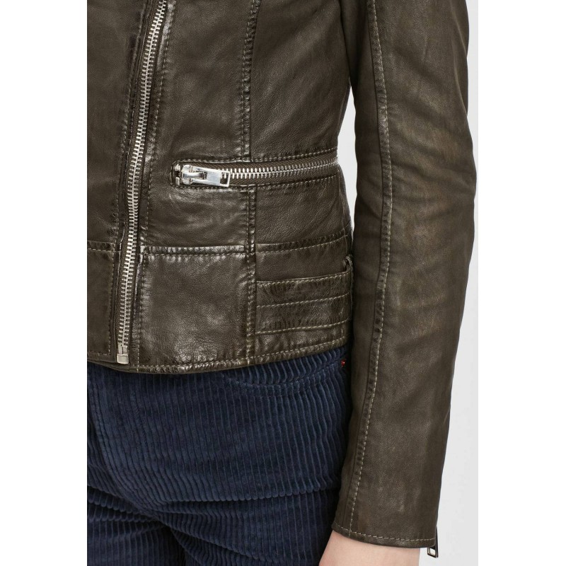 Geaca de Piele Dama Gipsy Olive G2WTasha SF LABONV – IMBRACAMINTE