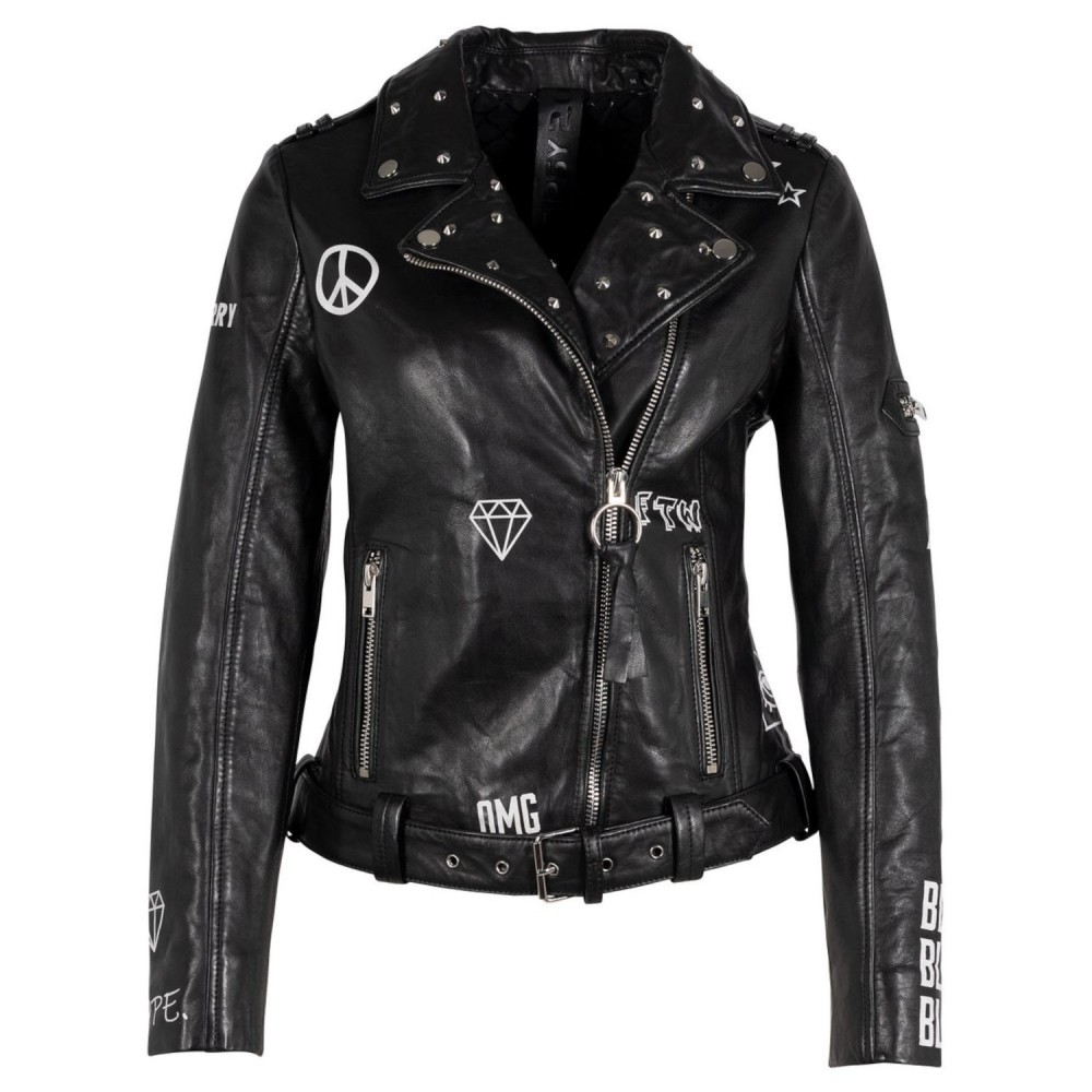 Geaca de Piele Dama Gipsy Neagra G2WTavi Geaca de Piele Dama Gipsy Neagra G2WTavi - readytowear.ro