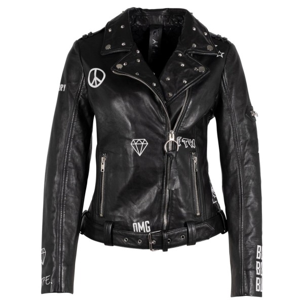 Geaca de Piele Dama Gipsy Neagra G2WTavi – IMBRACAMINTE — fotografia 1