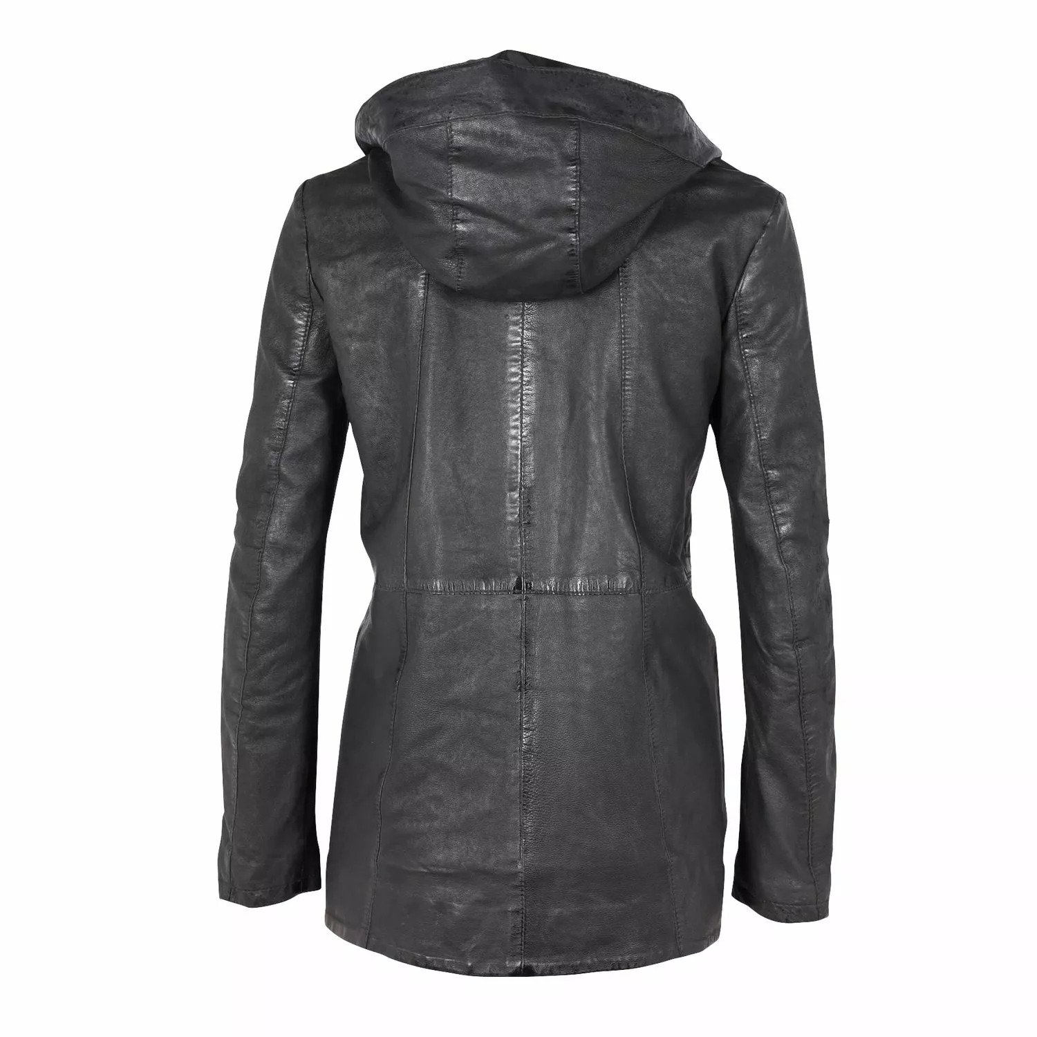 Geaca Lunga de Piele Dama Gipsy Neagra G2WVica LF LCORV – IMBRACAMINTE