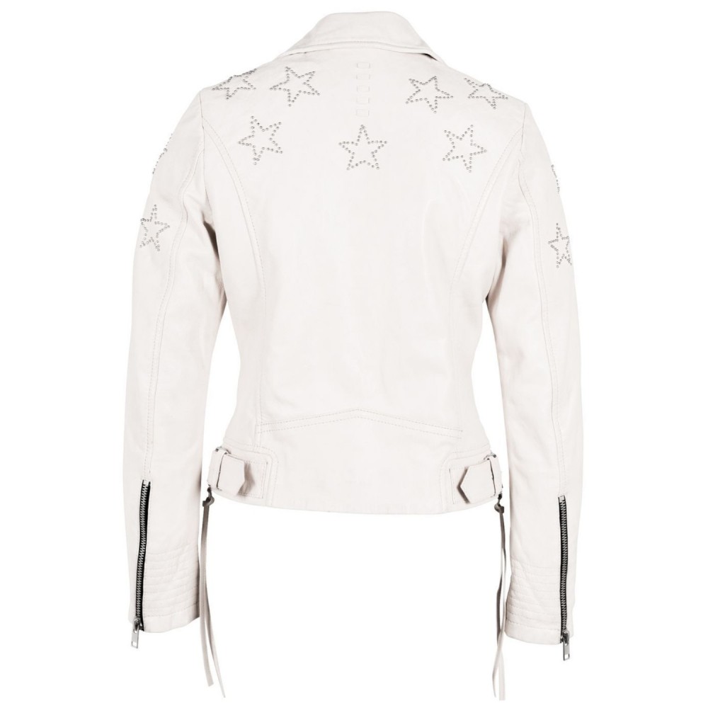 Geaca de Piele Dama Gipsy Alba G2WWana Geaca de Piele Dama Gipsy Alba G2WWana - readytowear.ro