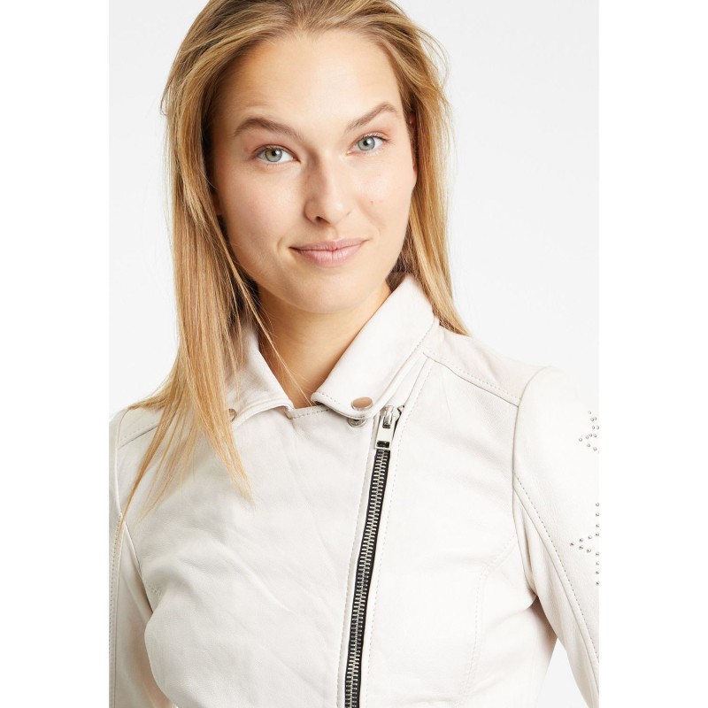 Geaca de Piele Dama Gipsy Alba G2WWana – IMBRACAMINTE Geaca de Piele Dama Gipsy Alba G2WWana – IMBRACAMINTE