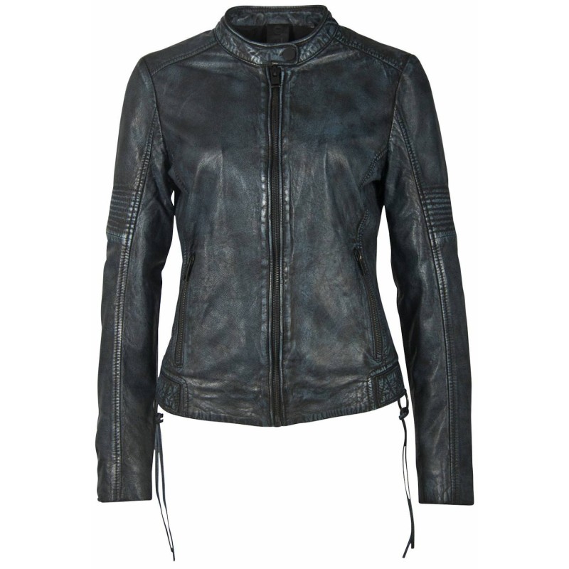 Geaca de Piele Dama Gipsy Negru/Bleumarin G2WWila SF LACOV – IMBRACAMINTE