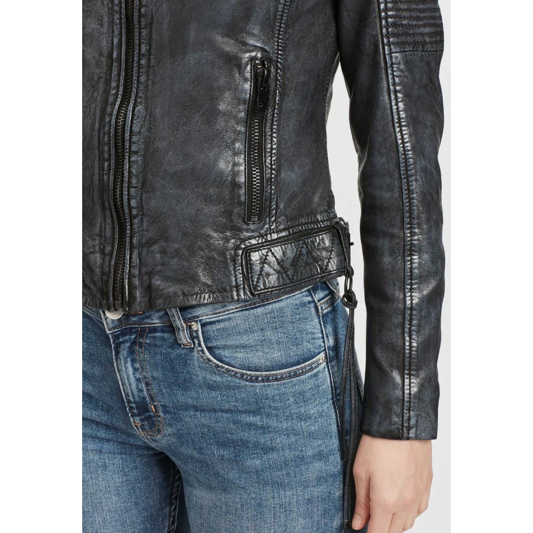 Geaca de Piele Dama Gipsy Negru/Bleumarin G2WWila SF LACOV – IMBRACAMINTE Geaca de Piele Dama Gipsy Negru/Bleumarin G2WWila SF LACOV – IMBRACAMINTE