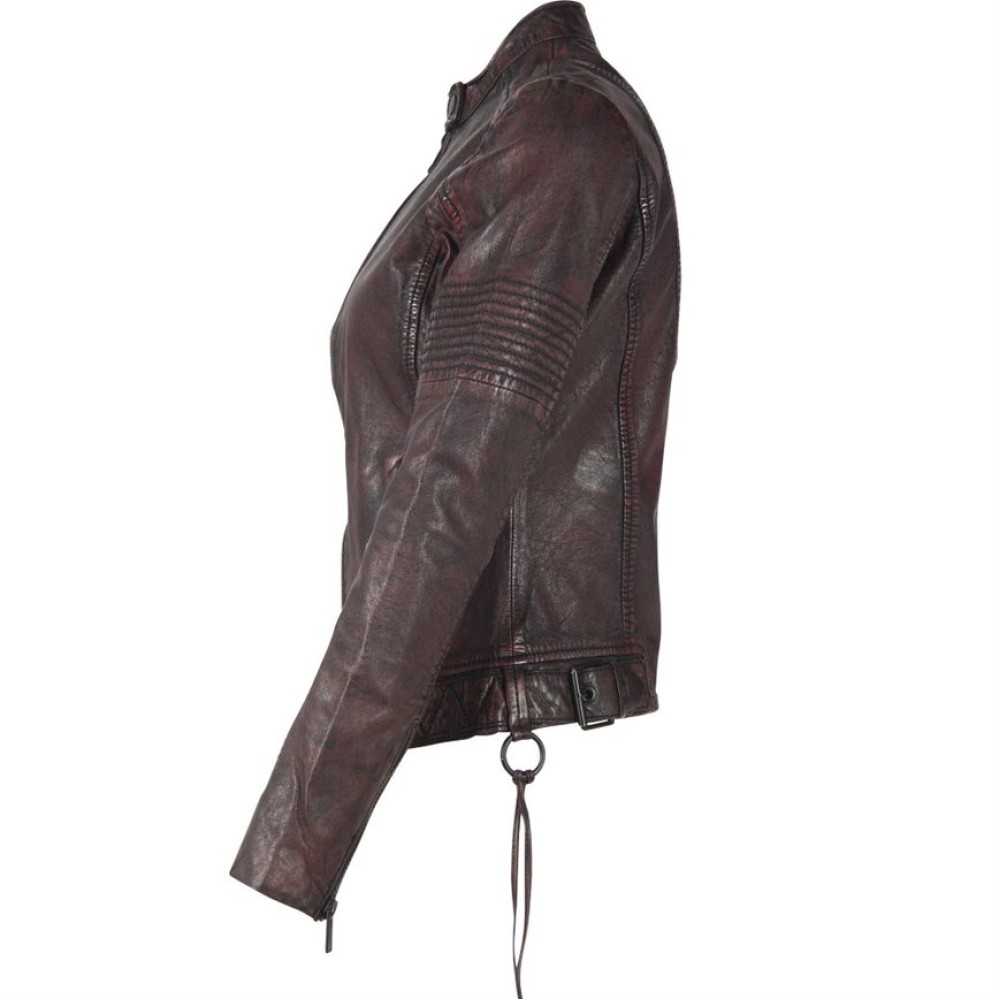 Geaca de Piele Dama Gipsy Negru/Magenta G2WWila SF LACOV geci de piele - readytowear.ro