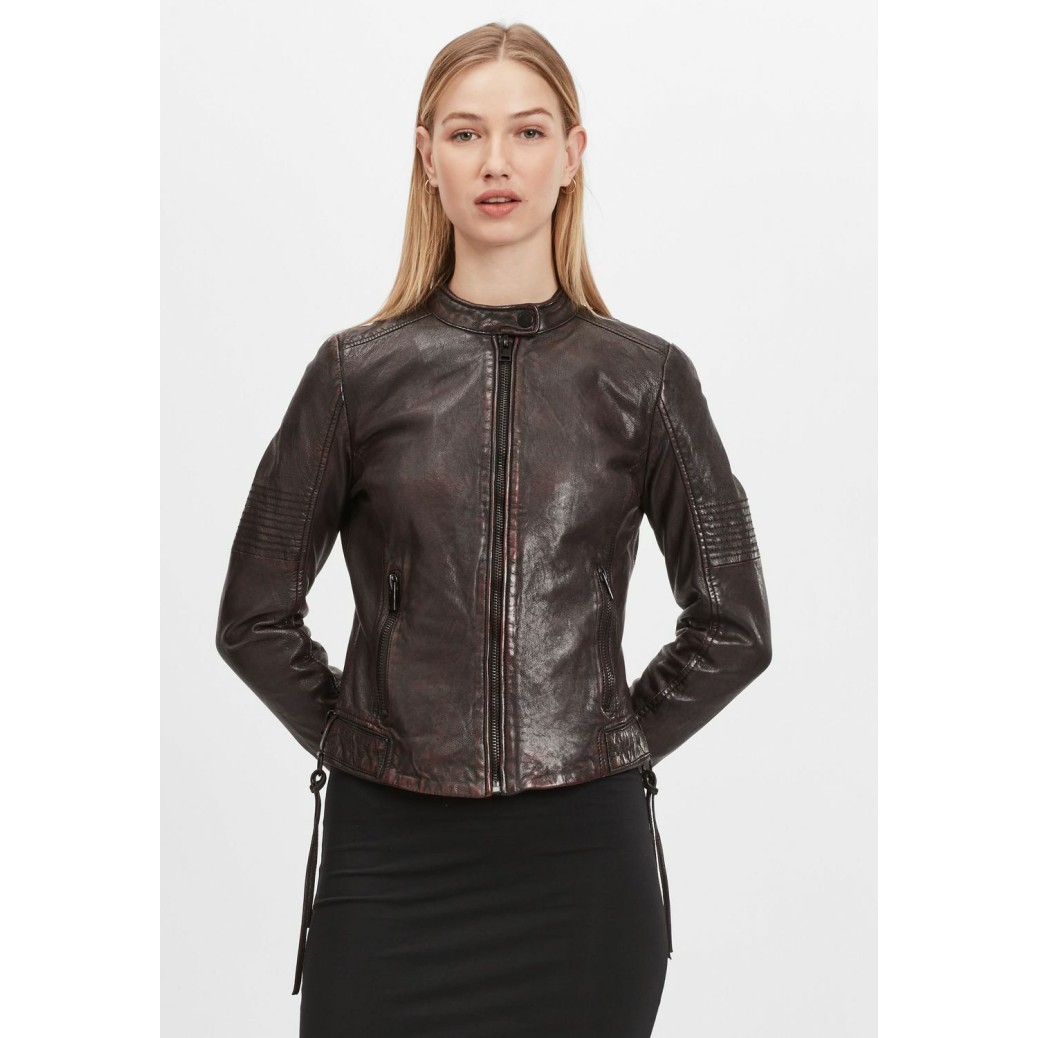Geaca de Piele Dama Gipsy Negru/Magenta G2WWila SF LACOV – Black Friday