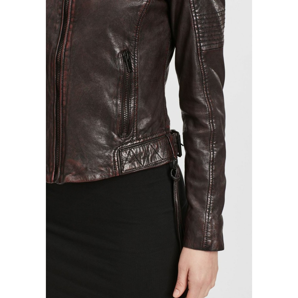 Geaca de Piele Dama Gipsy Negru/Magenta G2WWila SF LACOV geci de piele - readytowear.ro