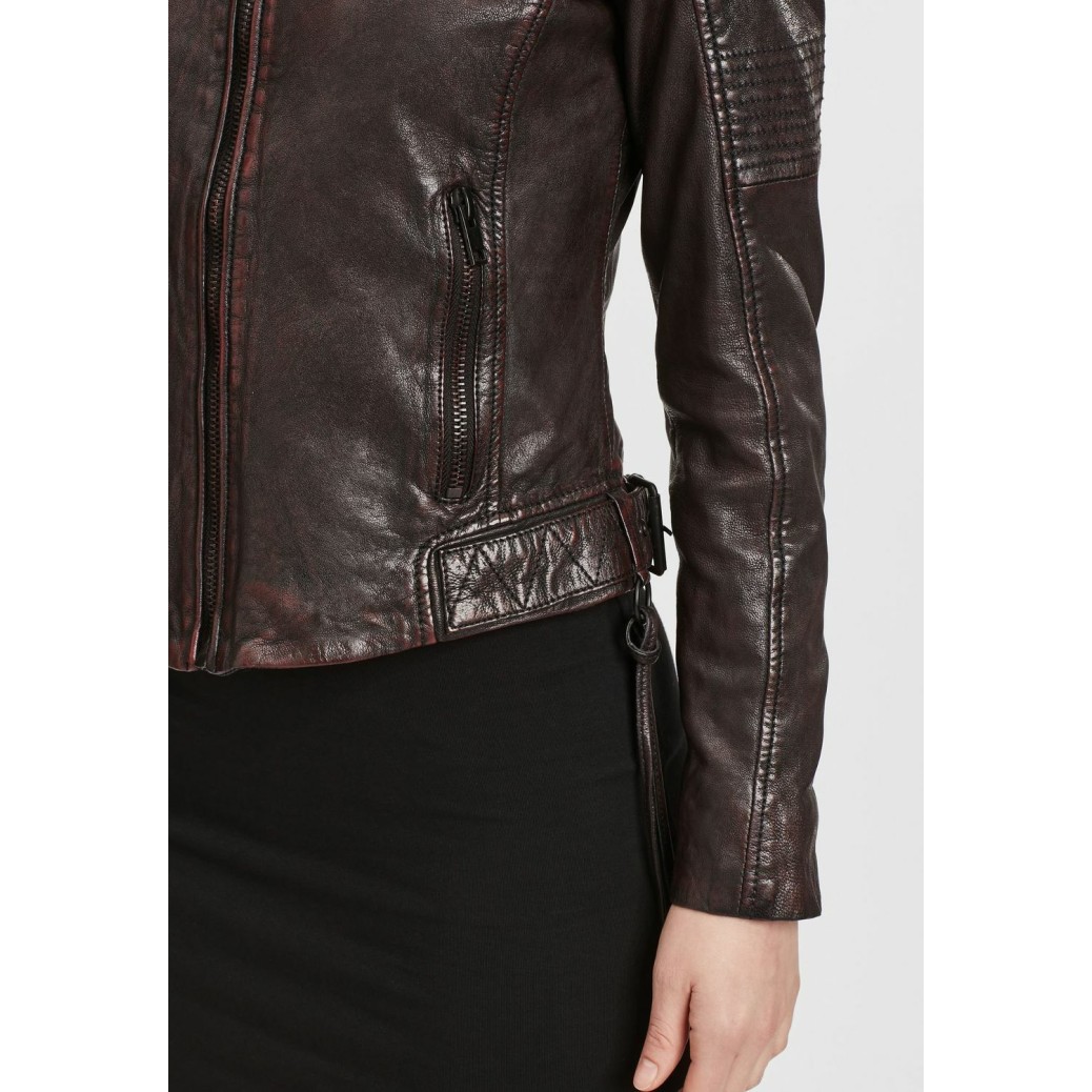Geaca de Piele Dama Gipsy Negru/Magenta G2WWila SF LACOV – Black Friday