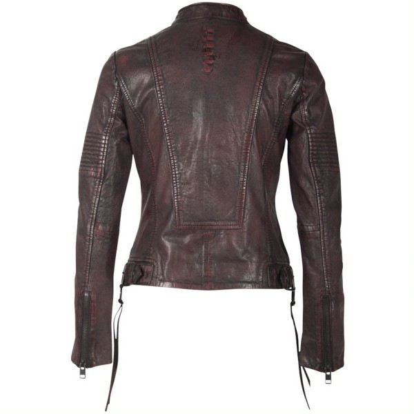 Geaca de Piele Dama Gipsy Negru/Magenta G2WWila SF LACOV – Black Friday — fotografia 2