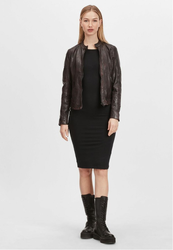 Geaca de Piele Dama Gipsy Negru/Magenta G2WWila SF LACOV – Black Friday — fotografia 4