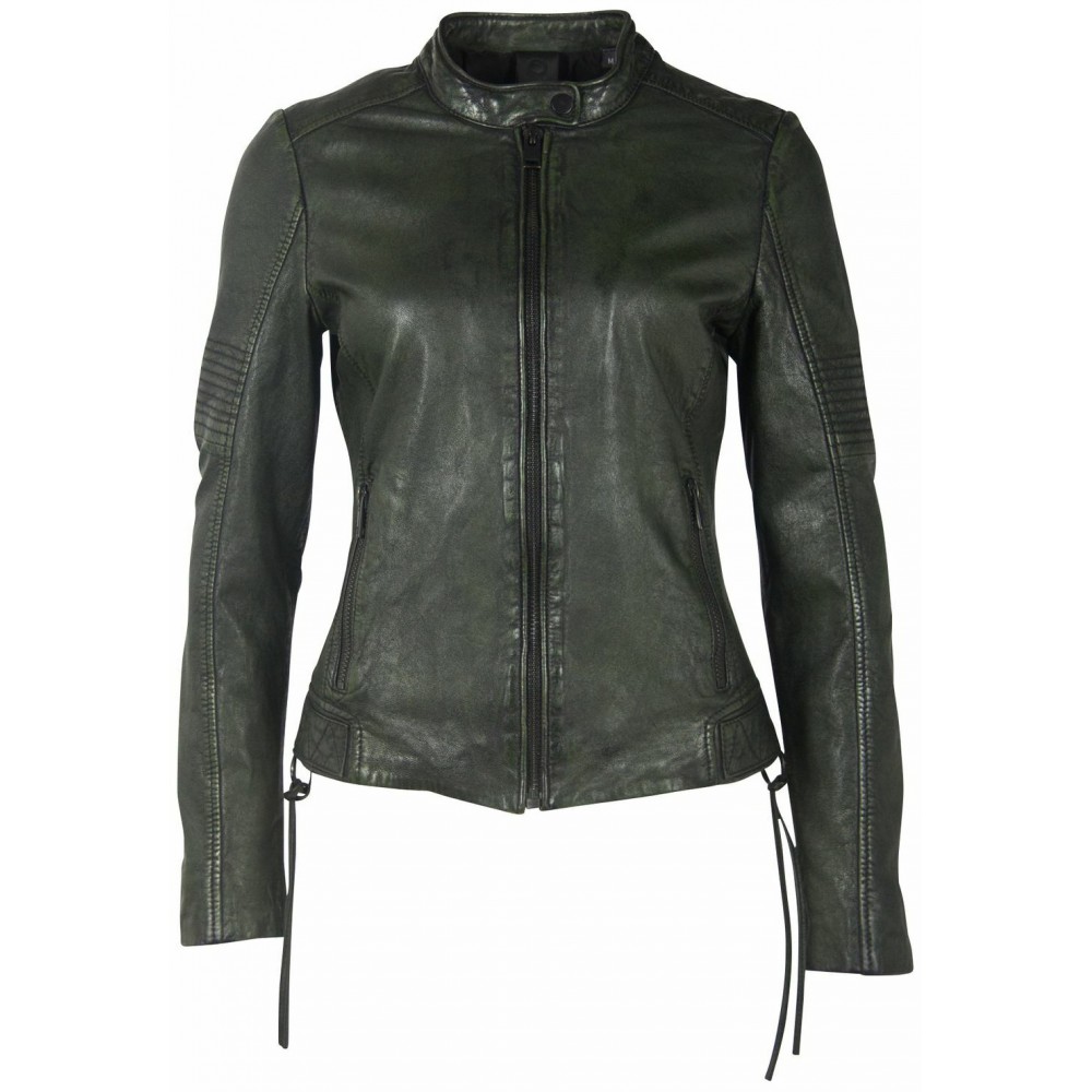 Geaca de Piele Dama Gipsy Negru/Verde G2WWila SF LACOV Geaca de Piele Dama Gipsy Negru/Verde G2WWila SF LACOV - readytowear.ro