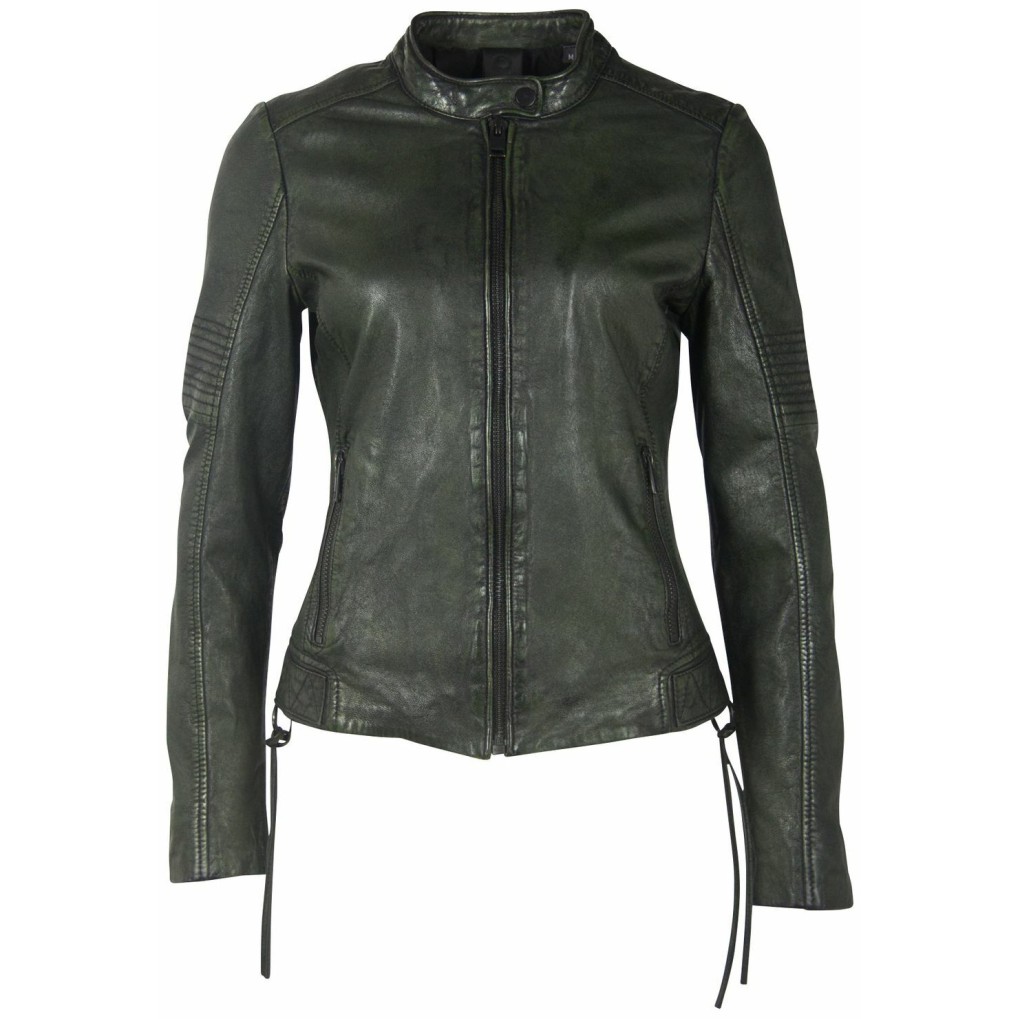 Geaca de Piele Dama Gipsy Negru/Verde G2WWila SF LACOV – IMBRACAMINTE