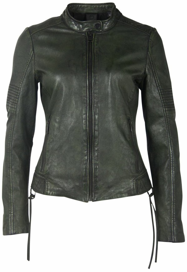 Geaca de Piele Dama Gipsy Negru/Verde G2WWila SF LACOV – IMBRACAMINTE — fotografia 1