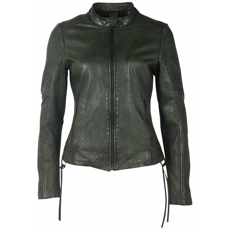 Geaca de Piele Dama Gipsy Negru/Verde G2WWila SF LACOV – IMBRACAMINTE