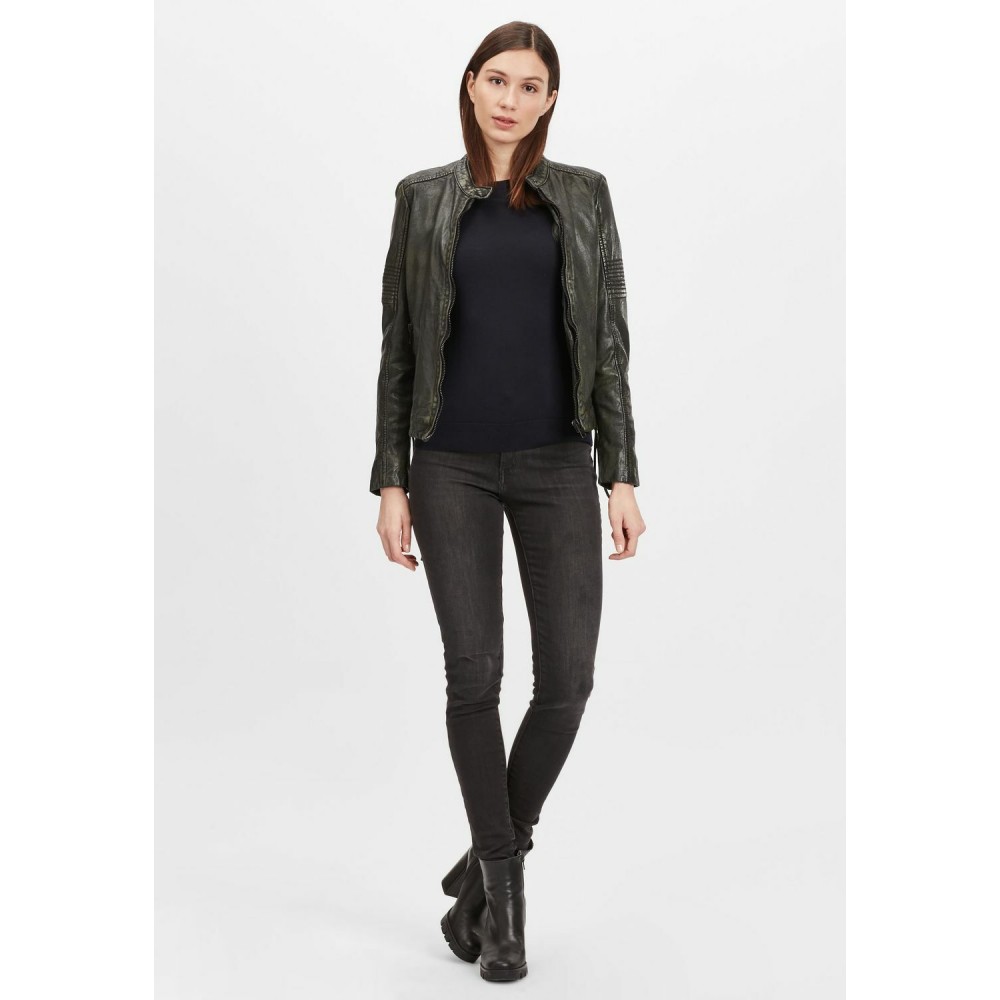 Geaca de Piele Dama Gipsy Negru/Verde G2WWila SF LACOV geci de piele - readytowear.ro