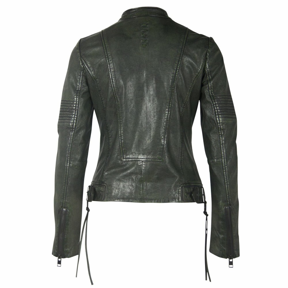 Geaca de Piele Dama Gipsy Negru/Verde G2WWila SF LACOV Geaca de Piele Dama Gipsy Negru/Verde G2WWila SF LACOV - readytowear.ro