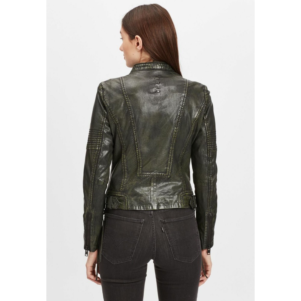 Geaca de Piele Dama Gipsy Negru/Verde G2WWila SF LACOV Geaca de Piele Dama Gipsy Negru/Verde G2WWila SF LACOV - readytowear.ro