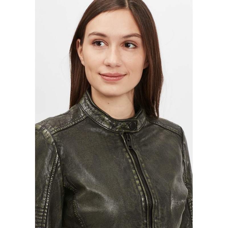 Geaca de Piele Dama Gipsy Negru/Verde G2WWila SF LACOV – IMBRACAMINTE