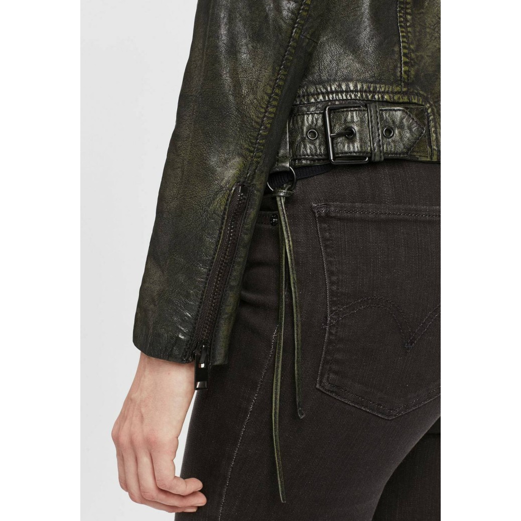 Geaca de Piele Dama Gipsy Negru/Verde G2WWila SF LACOV – IMBRACAMINTE