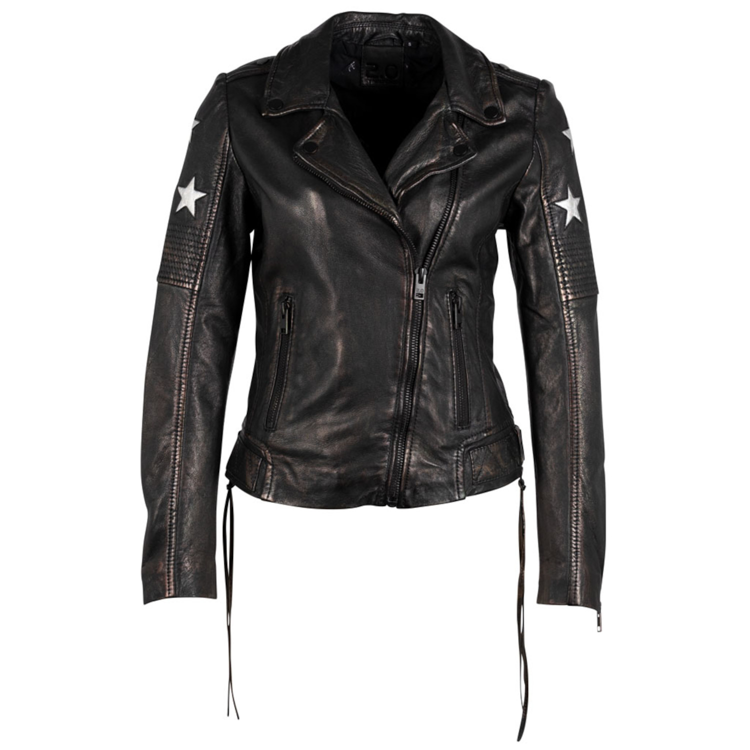 Geaca de Piele Dama Gipsy Negru/Holografic G2WWona – IMBRACAMINTE Geaca de Piele Dama Gipsy Negru/Holografic G2WWona – IMBRACAMINTE