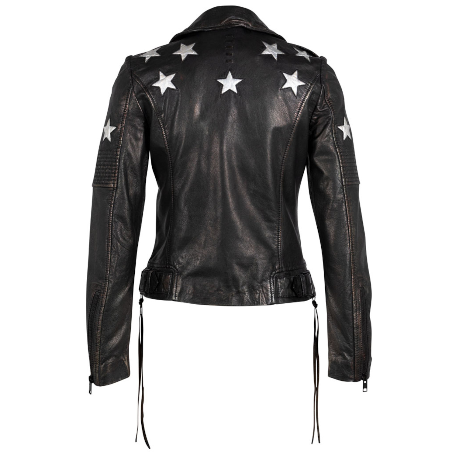 Geaca de Piele Dama Gipsy Negru/Holografic G2WWona – IMBRACAMINTE