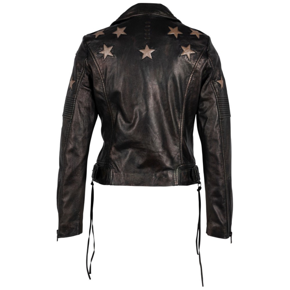 Geaca de Piele Dama Gipsy Negru/Argintiu G2WWona Geaca de Piele Dama Gipsy Negru/Argintiu G2WWona - readytowear.ro