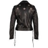 Geaca de Piele Dama Gipsy Negru/Argintiu G2WWona Geaca de Piele Dama Gipsy Negru/Argintiu G2WWona - readytowear.ro
