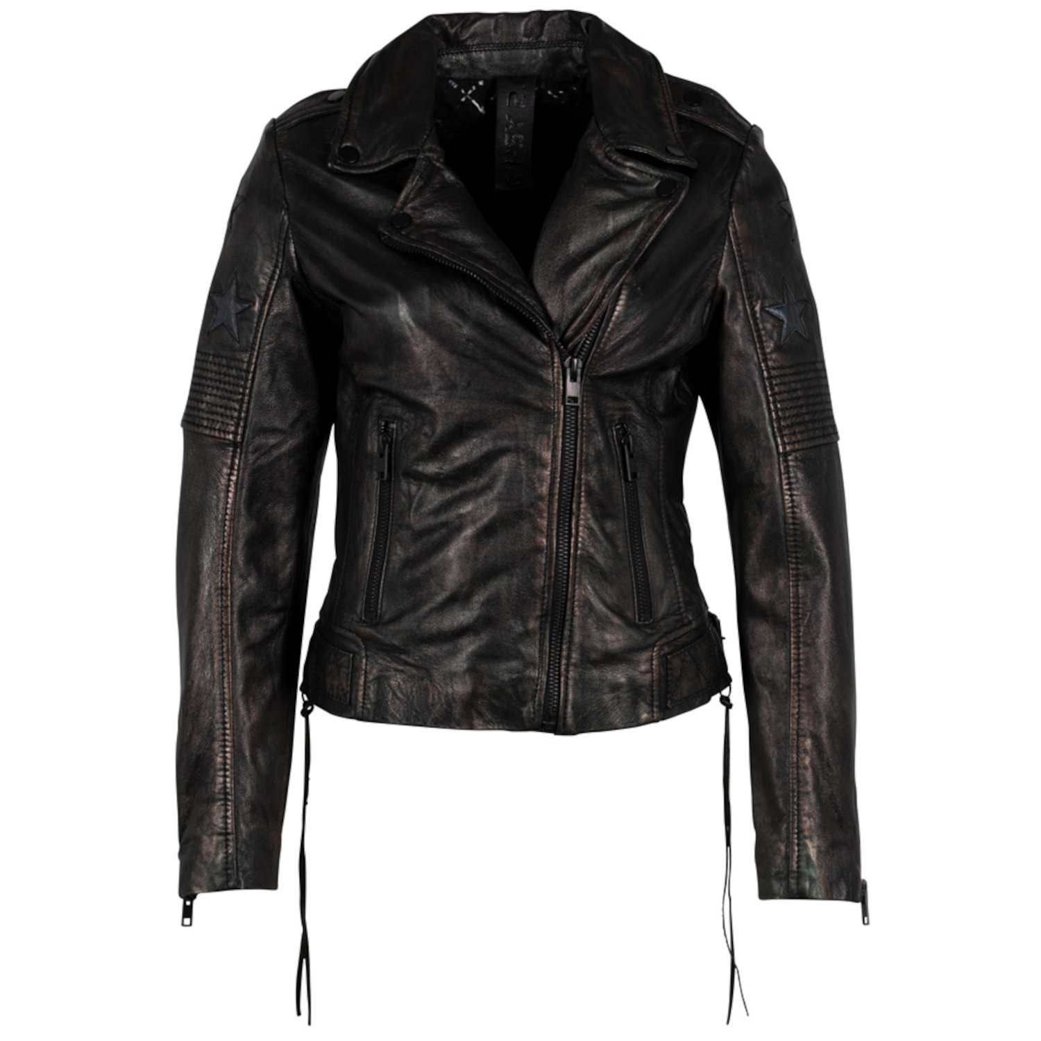 Geaca de Piele Dama Gipsy Negru/Negru G2WWona – IMBRACAMINTE