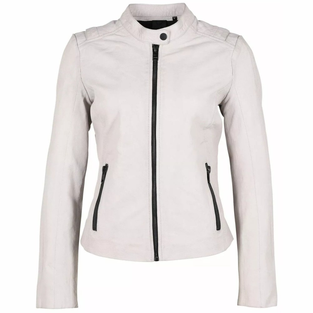 Geaca de Piele Dama Gipsy Alba G2WYara SF LASARV - readytowear