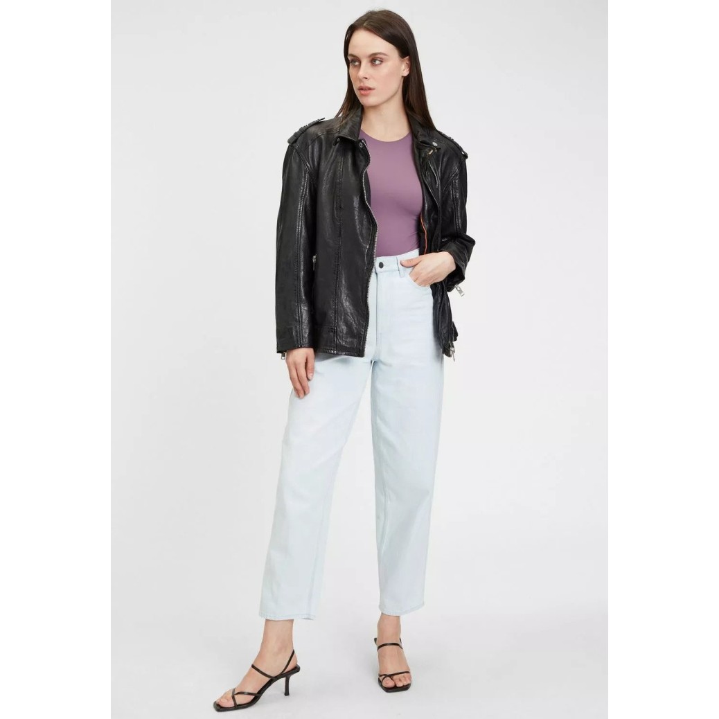 Geaca de Piele Dama Gipsy Neagra G2WYari OZ LAJORV – IMBRACAMINTE