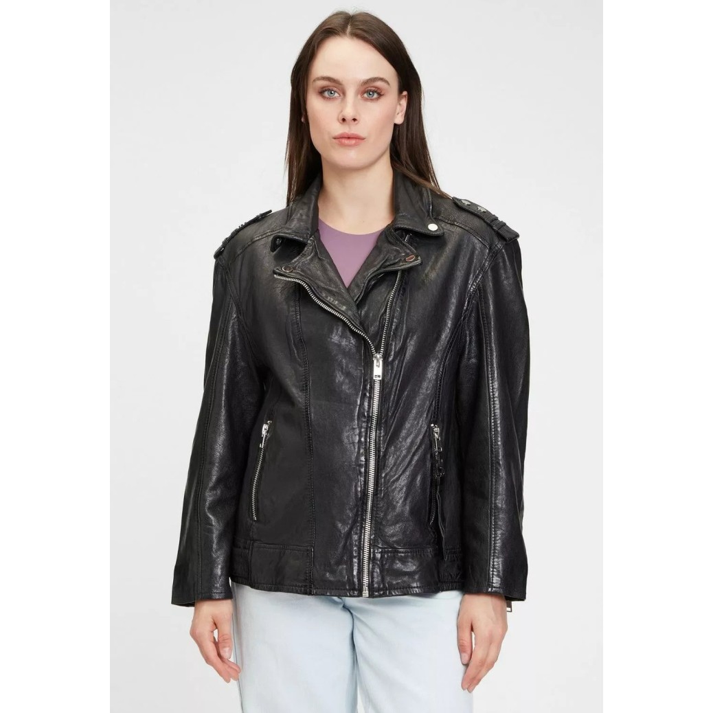 Geaca de Piele Dama Gipsy Neagra G2WYari OZ LAJORV – IMBRACAMINTE