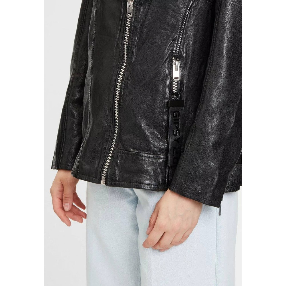Geaca de Piele Dama Gipsy Neagra G2WYari OZ LAJORV Geaca de Piele Dama Gipsy Neagra G2WYari OZ LAJORV - readytowear.ro