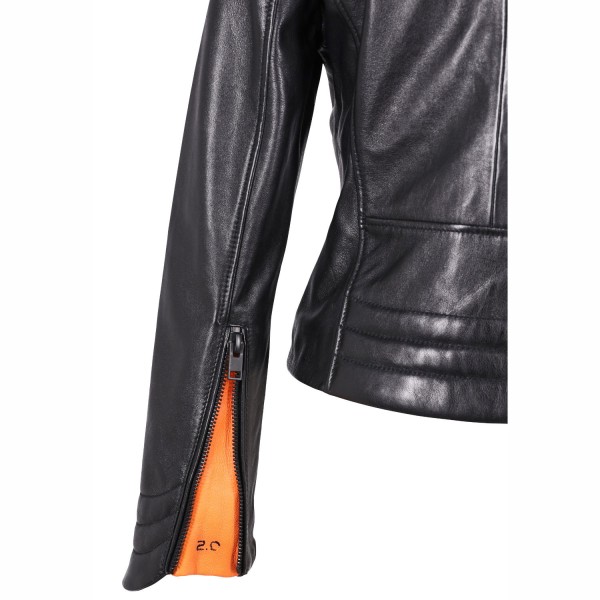 Geaca de Piele Dama Gipsy Neagra G2WZane SF LAROXV – IMBRACAMINTE — fotografia 3