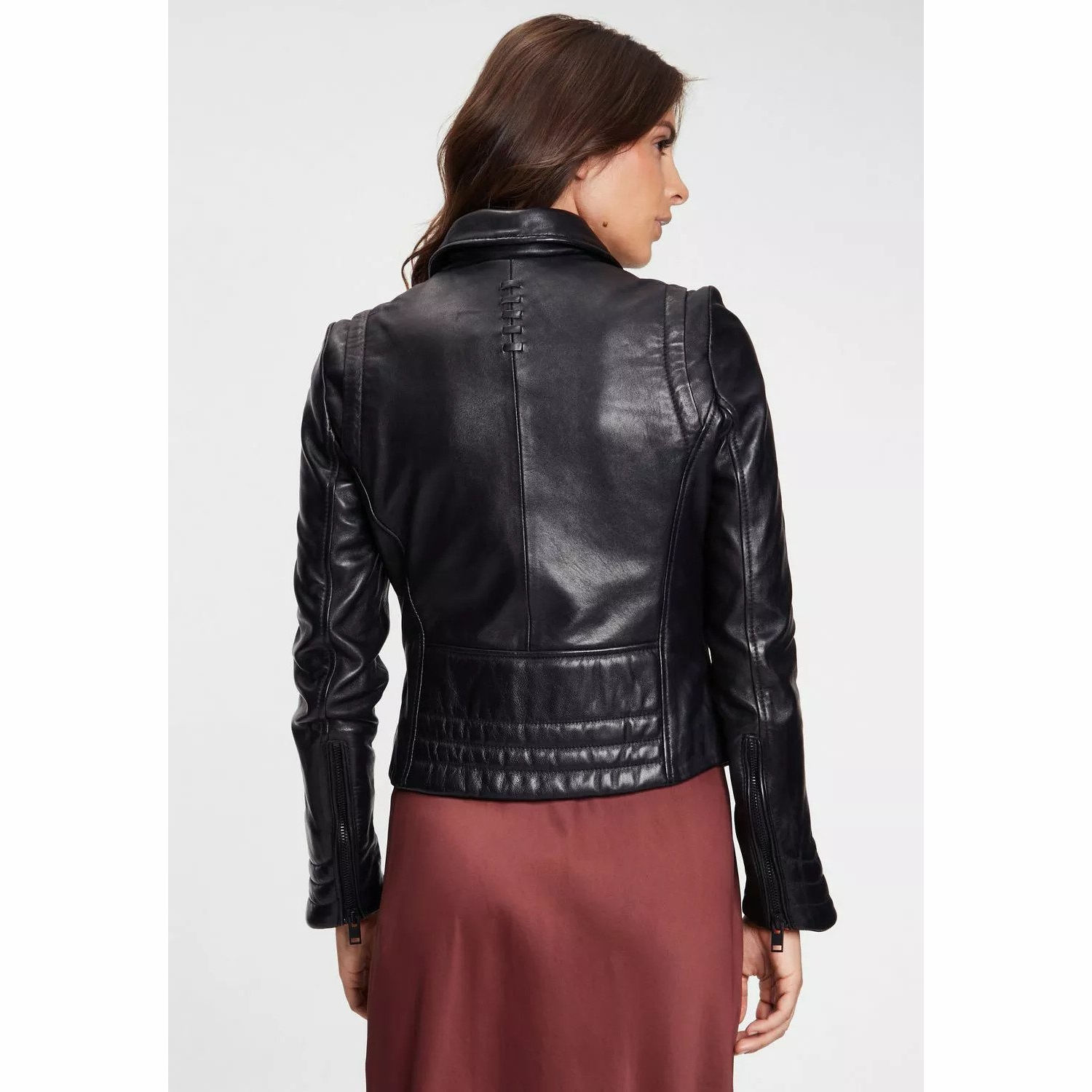 Geaca de Piele Dama Gipsy Neagra G2WZane SF LAROXV – IMBRACAMINTE