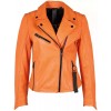 Geaca de Piele Dama Gipsy Portocalie G2WZane SF LAROXV - readytowear