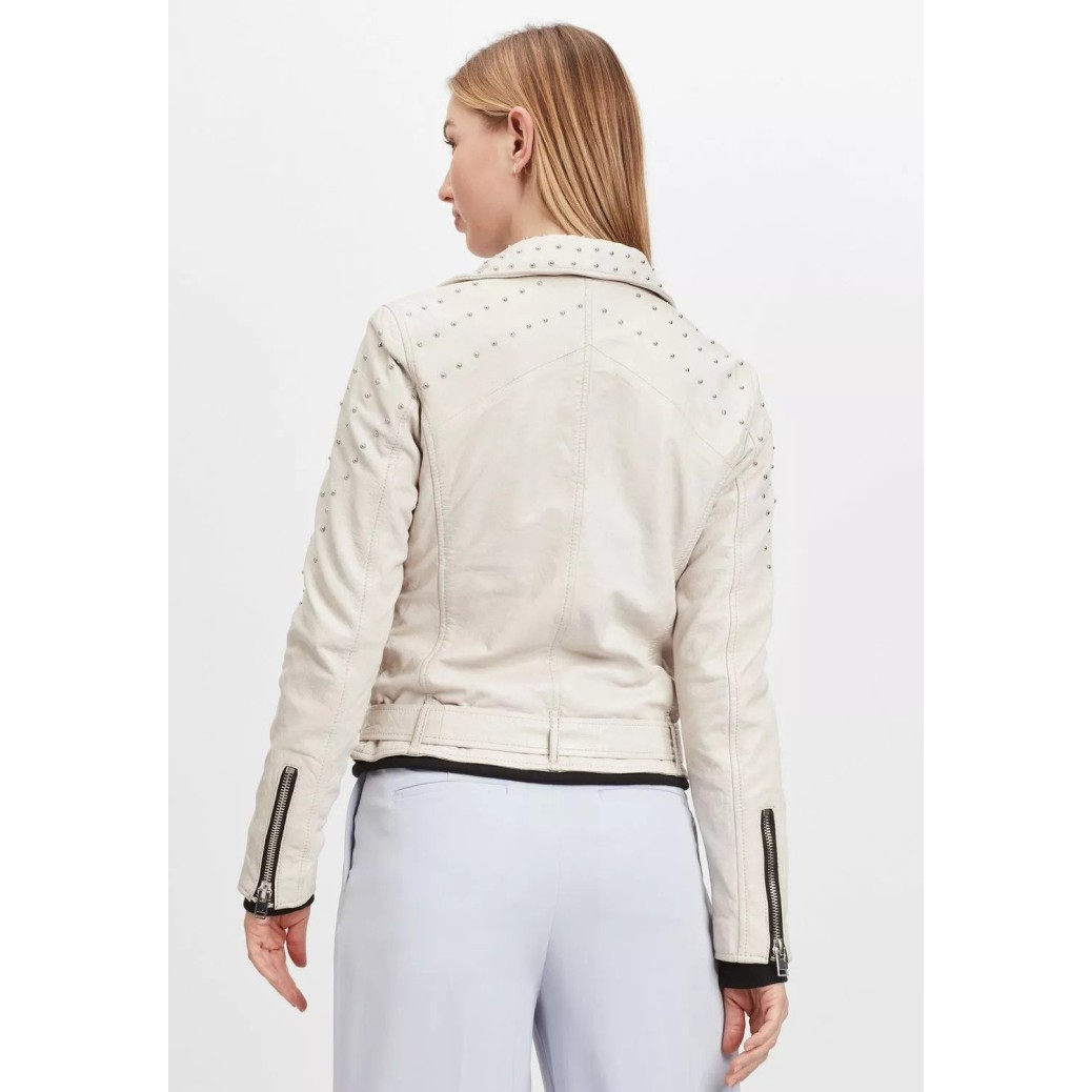 Geaca de Piele Dama Gipsy Alba G2WZarlia SF LASARV – IMBRACAMINTE