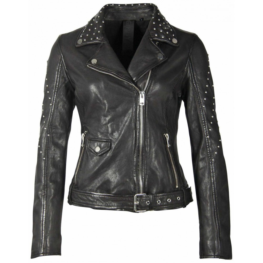 Geaca de Piele Dama Gipsy Neagra G2WZarlia SF LASARV geci de piele - readytowear.ro