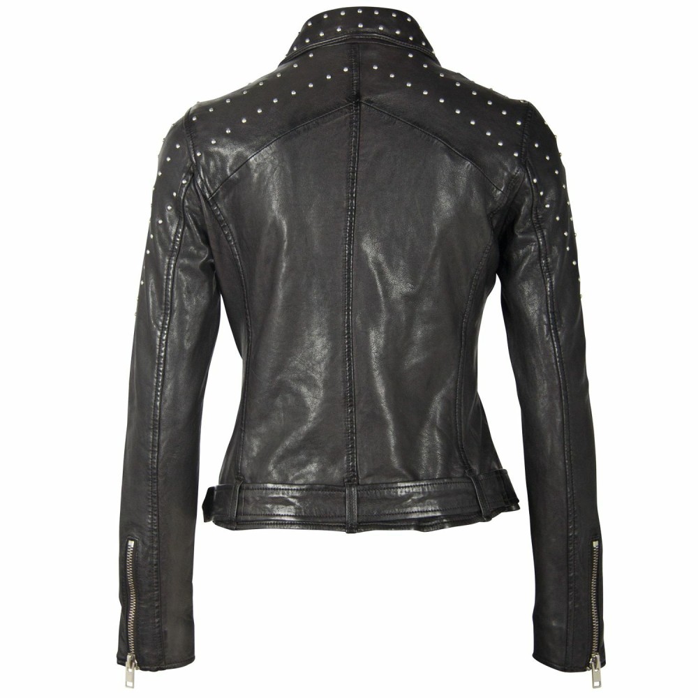Geaca de Piele Dama Gipsy Neagra G2WZarlia SF LASARV geci de piele - readytowear.ro