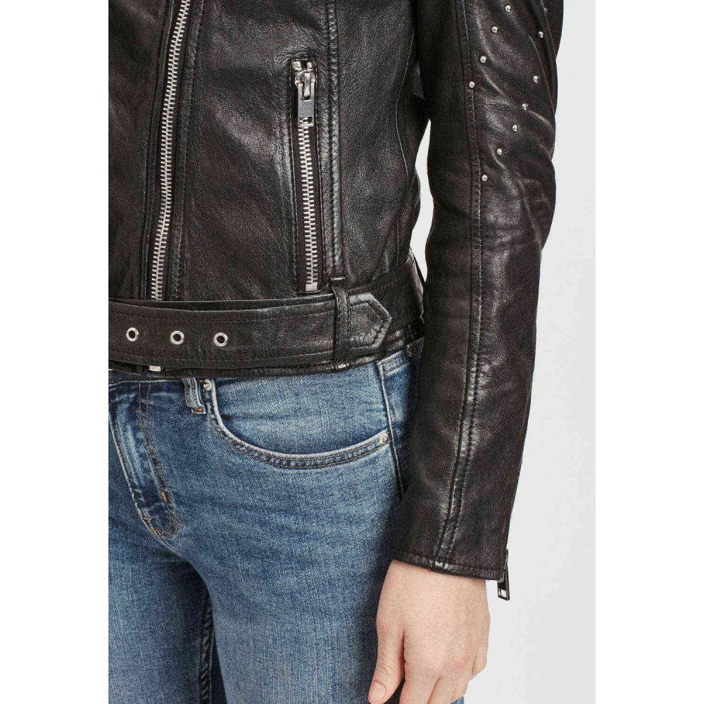 Geaca de Piele Dama Gipsy Neagra G2WZarlia SF LASARV geci de piele - readytowear.ro