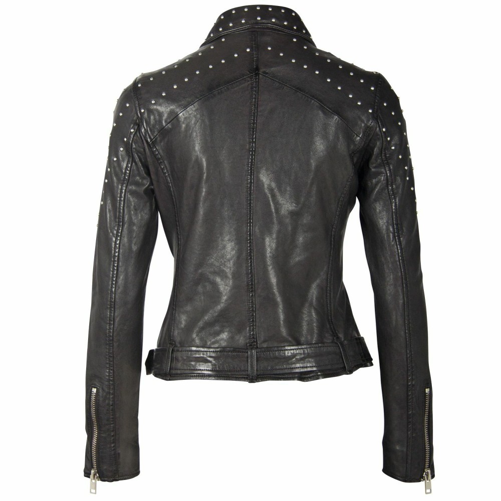 Geaca de Piele Dama Gipsy Neagra G2WZarlia SF LASARV geci de piele - readytowear.ro