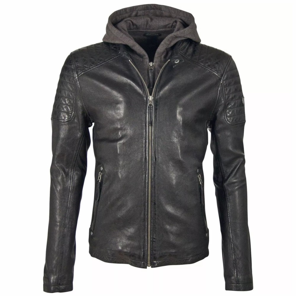 Geaca de Piele Barbati Gipsy Neagra GBChavis Geaca de Piele Barbati Gipsy Neagra GBChavis - readytowear.ro