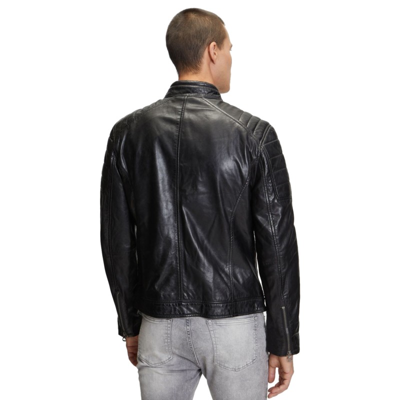 Geaca de Piele Barbati Gipsy Neagra GBDerry – IMBRACAMINTE