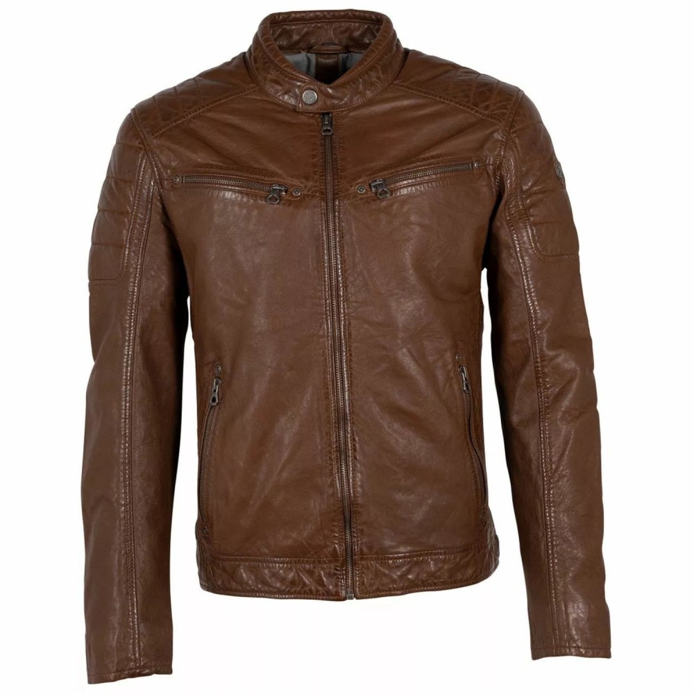 Geaca de Piele Barbati Gipsy Coniac GBDerry BIO Geaca de Piele Barbati Gipsy Coniac GBDerry BIO - readytowear.ro