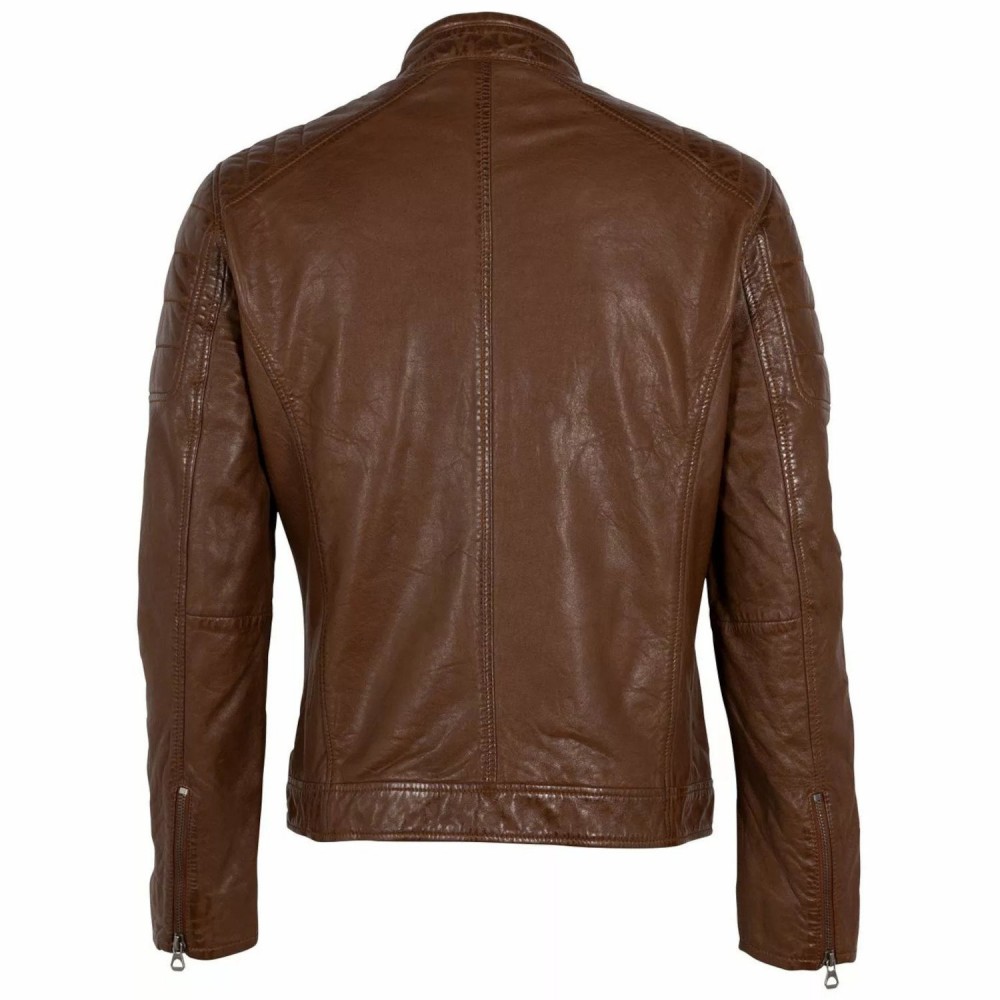 Geaca de Piele Barbati Gipsy Coniac GBDerry BIO Geaca de Piele Barbati Gipsy Coniac GBDerry BIO - readytowear.ro